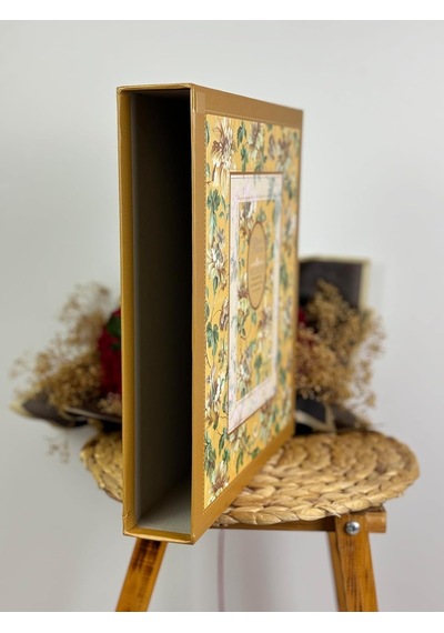 Rabsev 10x15cm 500 Fotoğraf Kapasiteli Kutulu Çiçek Desenli Lüks Ofset Fotoğraf Albümü RS6506-S