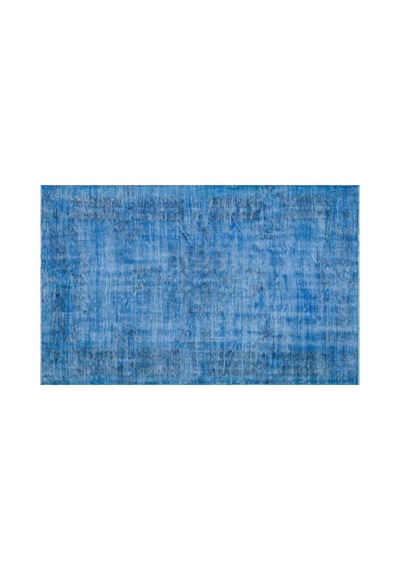 El Dokuması Vintage Yün-pamuk Mavi Halı 25839 180 X 297 Cm