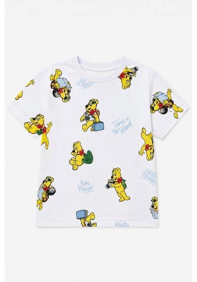 Haribo Lisanslı Ayıcık Desenli Çocuk T-shirt Şort Takım Mavi