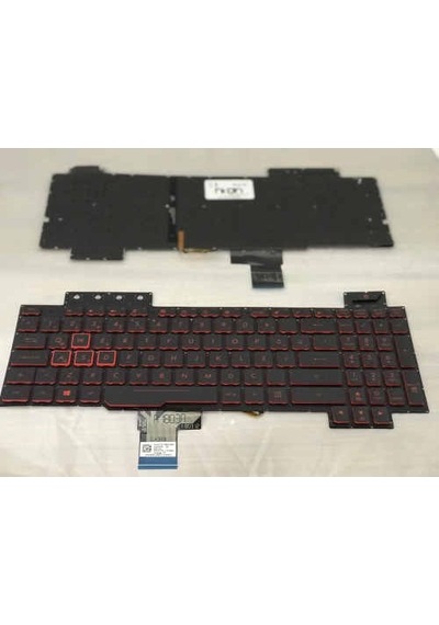 Nion Asus Tuf Gaming Fx505dd-bq059 Fx505dv-al128 Nb Siyah Kırmızı Tuşlu Tr Aydınlatmalı