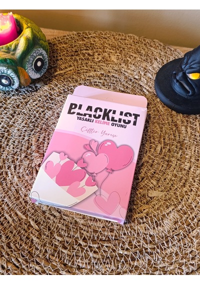 Blacklist Yasaklı Kelime Oyunu Çiftler Yarışı Kese Hediyeli 50 Kart Eğlenceli Grup & Parti Oyunu