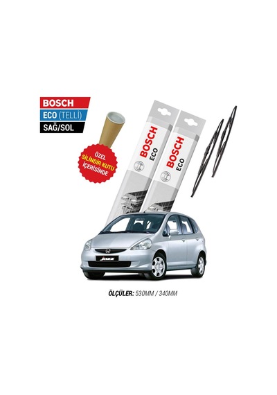 Bosch Eco Honda Jazz Silecek Takımı (2002-2008)