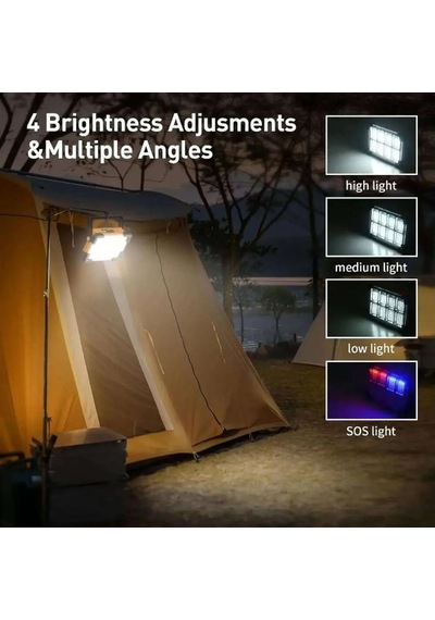 River World 4 Seviyeli 3600mah Pil Standlı Şarjlı Led Çok Renkli