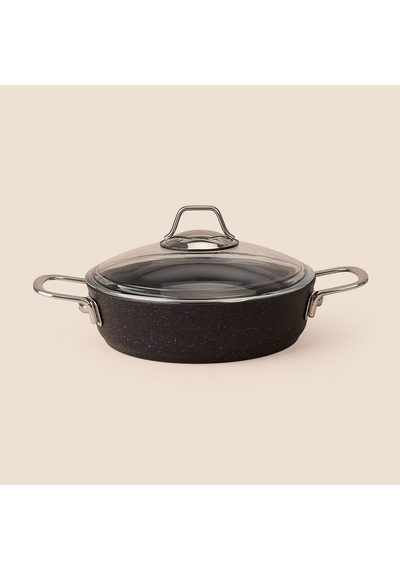 Siyah İnci Granit Karnıyarık Tenceresi - 22 Cm Renkli