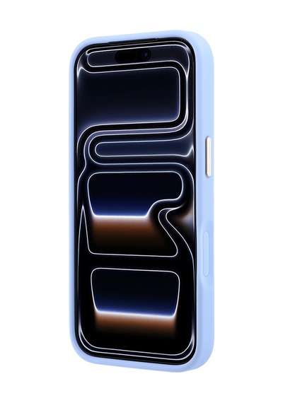 Apple Uyumlu iPhone 18 Pro Max Kılıf Guess Lisanslı M-safeli Şeritli Peony 4g Ve Yazı Logolu Kapak Açık Mavi