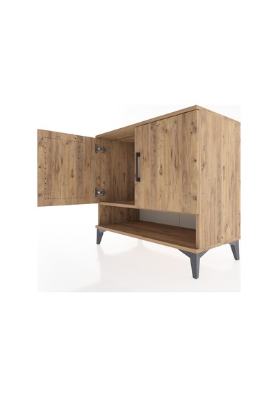 Hyperion Şifonyer Tek Raflı 2 Kapaklı 88x44x80 Çam-çam Çam