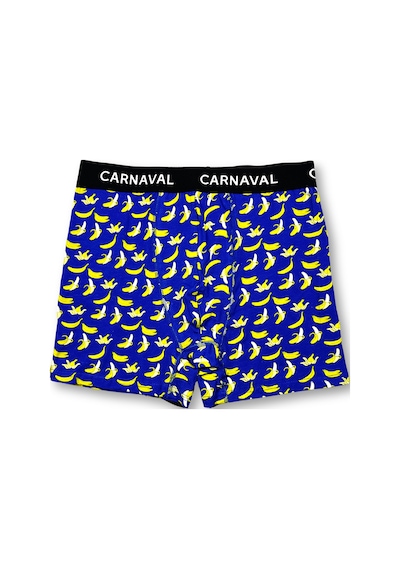 Carnaval Socks Carnaval Muz Desenli Premium Pamuklu Erkek Boxer - Mavi Renkli Çoklu