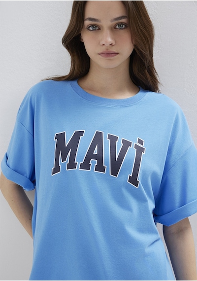 Mavi - Mavi Logo Baskılı Mavi Tişört 1600843-91478 Mavi Mavi - Mavi Logo Baskılı Mavi Tişört 1600843-91478 Mavi
