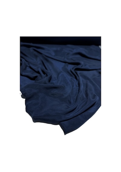 İpek Cupro Kumaş En 140 Cm Parlak Dökümlü Elbise, Gömlek, Kimono, Takım Ve Pantolon 1200 -1 Lacivert
