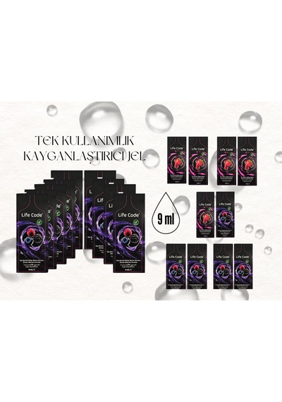 Kayganlaştırıcı Genital Jel Serum Çilekli 9 Ml. 5 Adet Orman Meyveli 5 Adet