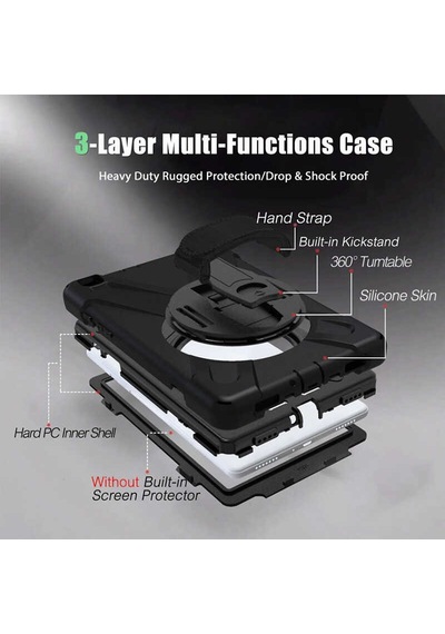 Galaxy Uyumlu  Tab S6 Lite P610 Kılıf Zore Defender Tablet Silikon