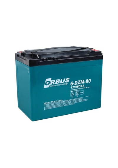 Orbus 6dzm-80 12 Volt - 80 Amper Elektrikli Bisiklet Aküsü 175 X 120 X 226 Mm Diğer