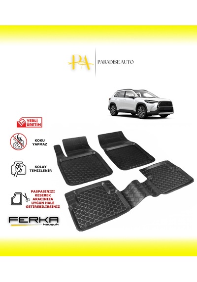 Toyota Corolla Cross 2020 Ve Üstü Uyarlanabilir Havuzlu Paspas