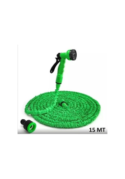 Sepetinegelsin Uzayan Hortum Tabancalı 15 Metre Magic House Bahçe Sulama İçin Expandable Hose Hortum