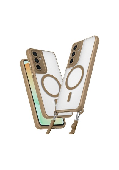 Samsung Galaxy S25 Plus Kılıf Enka Magsafe Silikon Kılıf - Desert