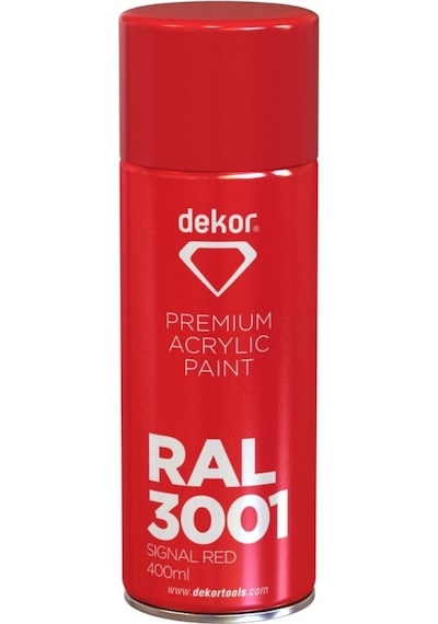 Dekor Sprey Boya Kırmızı Ral3001 400ml