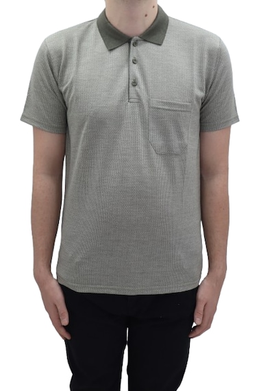Santa Dmctekstil Erkek Aresta-001 Desenli Klasik Kesim Rahat Kalıp Tek Cepli Polo Yaka T-shirt Haki Santa Dmctekstil Erkek Aresta-001 Desenli Klasik Kesim Rahat Kalıp Tek Cepli Polo Yaka T-shirt Haki