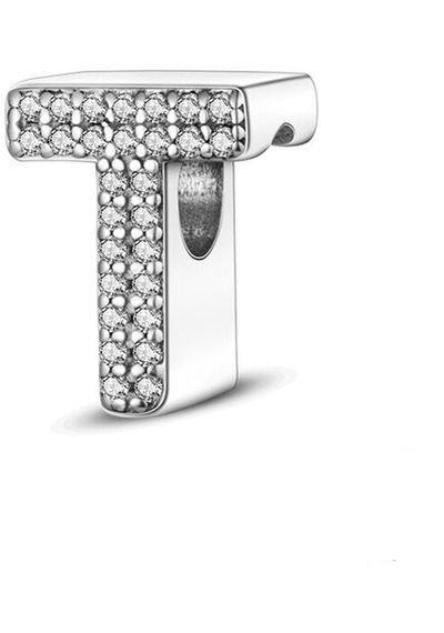 Fubena Taşlı Harf Charm - T