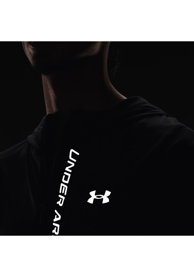 Under Armour Outrun The Storm Erkek Siyah Koşu Ceket 1376794