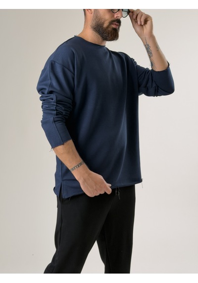 Cocopelli Erkek Lacivert Oversize Basic Sweat Coc2596 Lacivert
