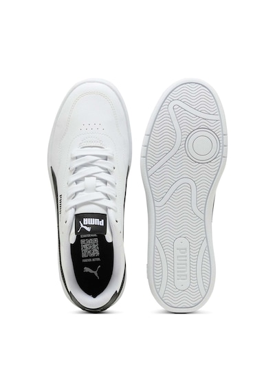 Puma Court Lally Beyaz Kadın Sneaker Beyaz-sıyah Beyaz - Siyah
