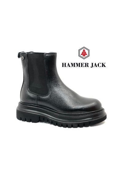 Hammer Jack 102-24735-z Pıeron Hakiki Deri Postal Kadın Bot Siyah-cilt