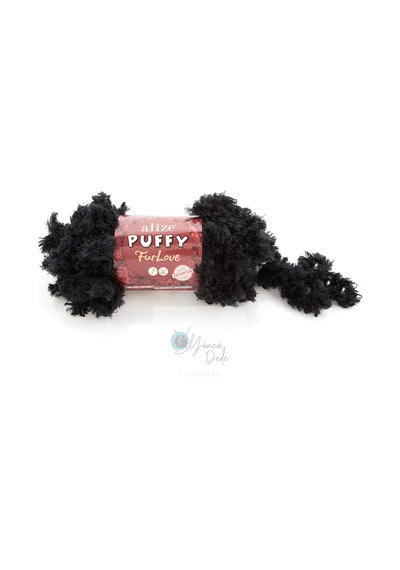 1 Adet Puffy Furlove 60 Elle Örülen Kalpli Yastık Bebek Battaniyesi Örgü Ipi Kürk Yapılı Puffy