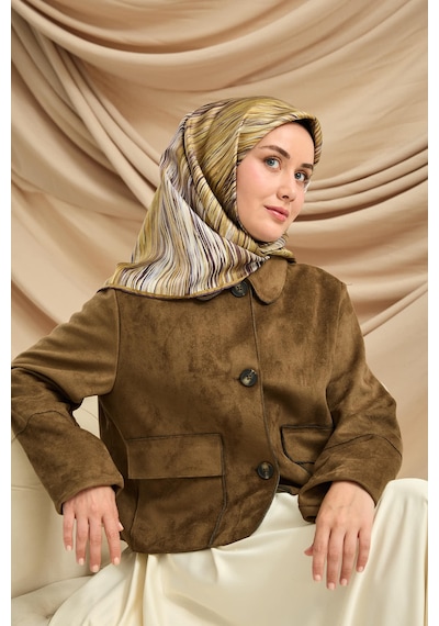 Silk Home Twill İpek Eşarp 11484-16 Haki, Bebe Mavi, Ekru, Mor, Antrasit