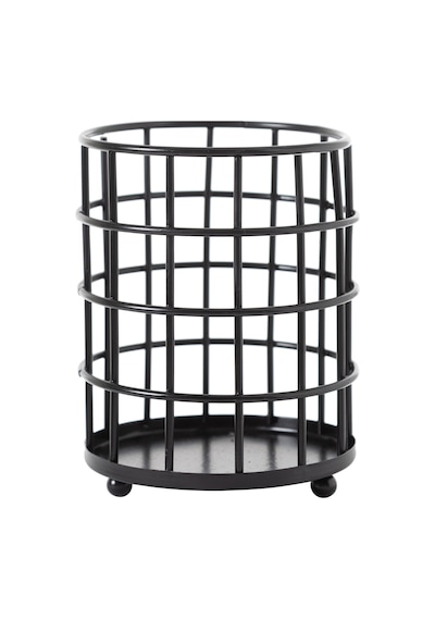 Mudo Home Black Metal Kaşıklık Yuvarlak 696123