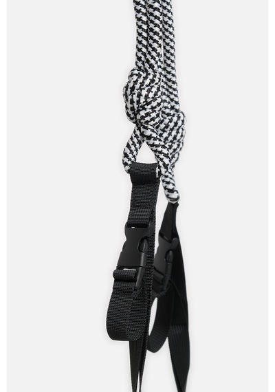 K&s Orta Boy Desenli Tote Çanta Siyah