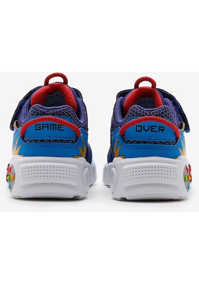Skechers Gametronix Küçük Erkek Çocuk Mavi Spor Ayakkabı 402262n Rymt Mavi