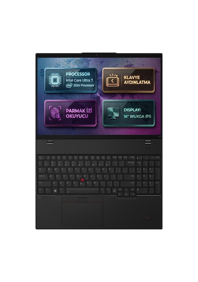 Lenovo Thinkpad L16 Gen 2 21SBS1FUTX 012 U7-255U 64 GB 2 GB SSD 16" W11P WUXGA Dizüstü Bilgisayarı