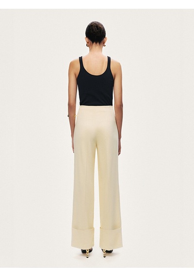 Nocturne Yüksek Bel Wide Leg Pantolon N26yn3483 Sarı