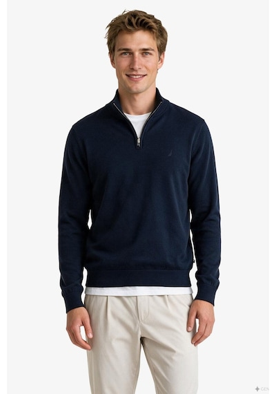 Nautica Erkek Lacivert Regular Fit Triko-24207