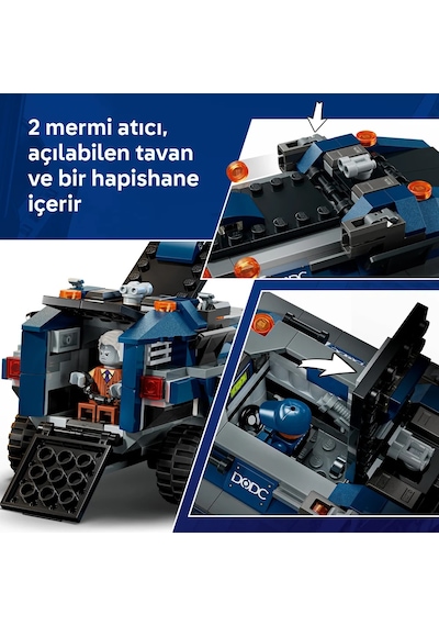 LEGO® ǀ Marvel Örümcek Adam Hapishane Nakliye Aracı Takibi 76349 - 8+ Yaş için 4 Minifigür İçeren Oyuncak Yapım Seti (367 Parça)