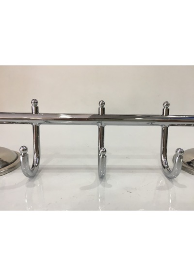 Saray Banyo Paslanmaz Krom 3'Lü Bornozluk Çok Renkli