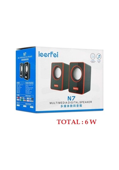 N7 Bilgisayar Hoparlörü Pc Laptop Usb Speaker 1+1 Ses Sistemi