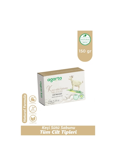Agarta Doğal El Yapımı Keçi Sütü Sabunu 150 GR