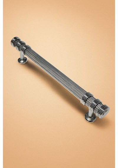 Çizgili Nesli Alüminyum Metal Lüks Modern Mobilya Çekmece Mutfak Dolabı Kulpu Krom 192mm Krom