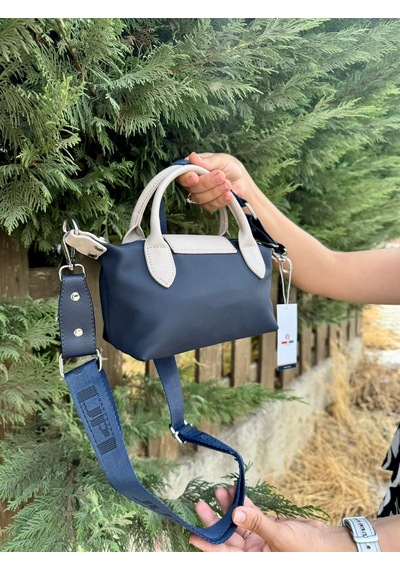 Just Polo Kadın Lacivert Taş Günlük Kullanıma Uygun Hafif & Pratik Mini El Ve Omuz Çantası Shopper Lacivert - Taş