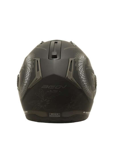 Beon B700 Dragon Çene Açılır Vizörlü Kask Gri - Siyah