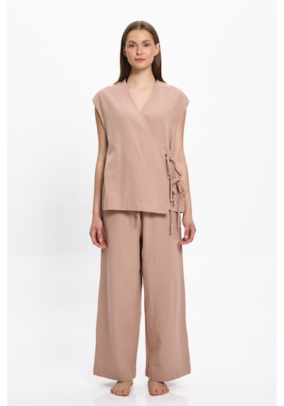 Toosalty Kadın Bej Kısa Kollu %100 Cotton Kruvaze Top 25pl16st Bej Toosalty Kadın Bej Kısa Kollu %100 Cotton Kruvaze Top 25pl16st Bej