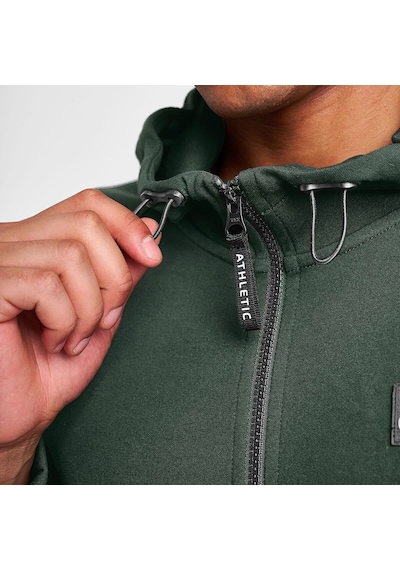 Lescon 25n-1101 Erkek Fermuarlı Kapüşonlu Sweatshirt YESIL
