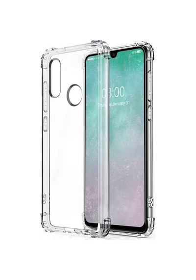 Huawei P30 Lite Shock Absorbing Darbe Emicili Şeffaf Silikon Kılıf