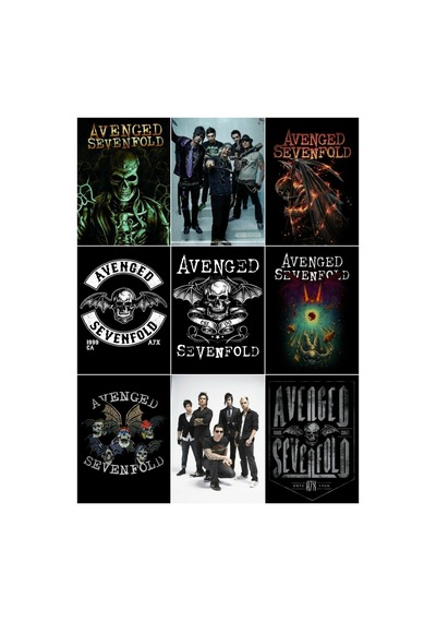 Metal Müzik Grupları- Avenged Sevenfold Çoklu Sticker Seti Diğer
