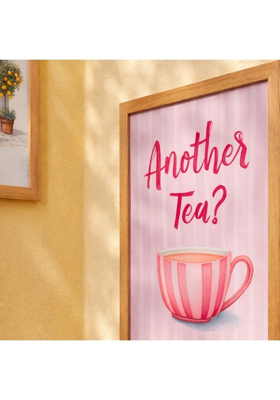 Deco Another Tea Duvar Panosu - Renkli - 30x40 Cm Standart