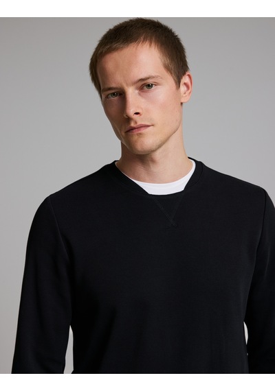 Pierre Cardin Siyah Regular Fit %100 Pamuk Bisiklet Yaka Sweatshirt 50331600-vr046