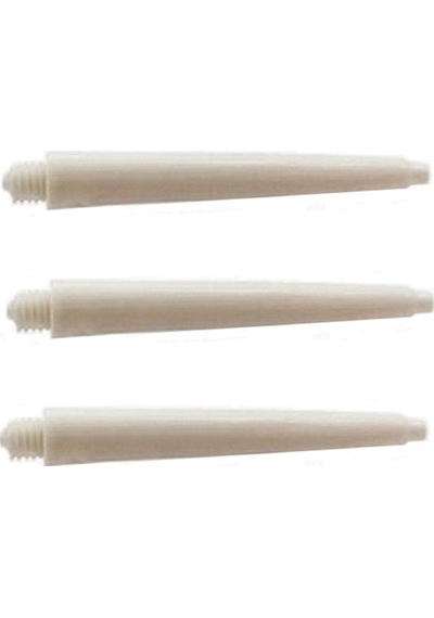 5 SET (15 Adet) 48mm DARTSAN NYLON DART ŞAFT-SHAFT Beyaz,