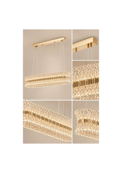 Modern Premıum Sarkıt Avize Gold Kasa Üç Renk Led Lüx Avize 172w Beyaz