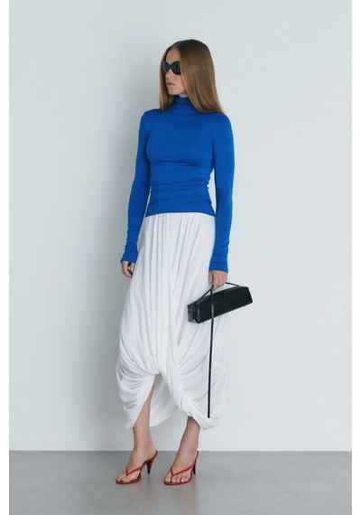 Suud Collection Mavi Boğazlı Body